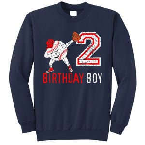 2 Years Old 2nd Birthday Baseball Dabbing Gift Sweatshirt