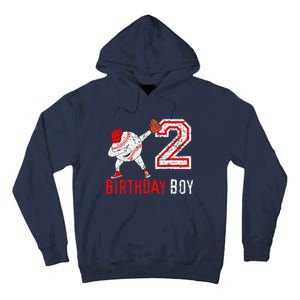 2 Years Old 2nd Birthday Baseball Dabbing Gift Tall Hoodie