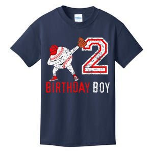 2 Years Old 2nd Birthday Baseball Dabbing Gift Kids T-Shirt