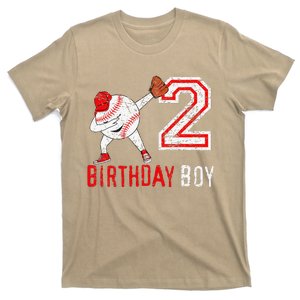 2 Years Old 2nd Birthday Baseball Dabbing Gift T-Shirt