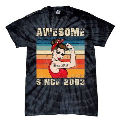 20 Year Old Awesome Since 2003 20th Birthday Gifts Wo Tie-Dye T-Shirt