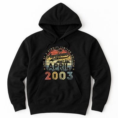 20 Year Old Awesome Since April 2003 20th Birthday Hoodie