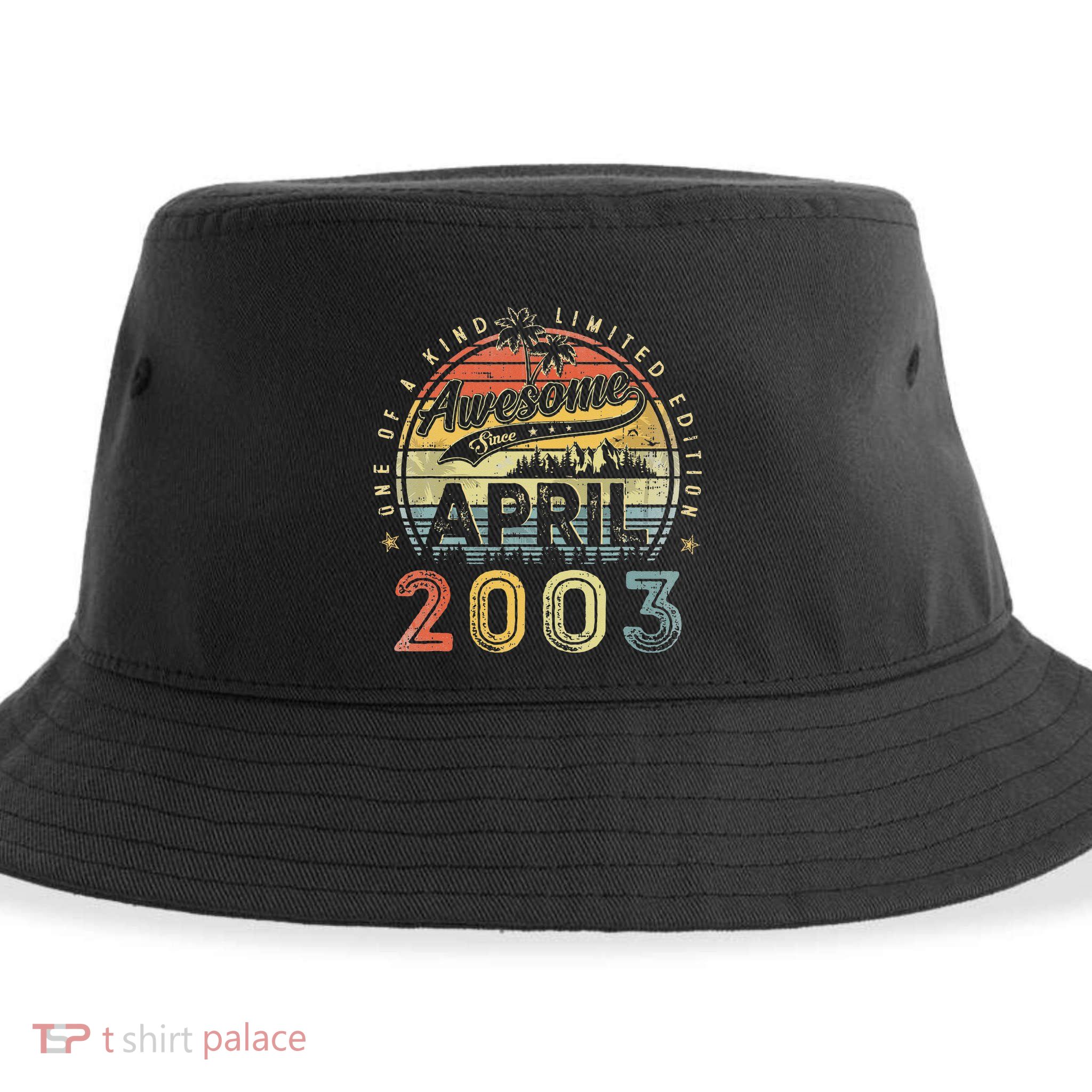 20 Year Old Awesome Since April 2003 20th Birthday Sustainable Bucket Hat