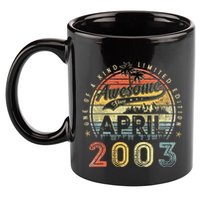 20 Year Old Awesome Since April 2003 20th Birthday 11oz C Handle Ceramic Mug