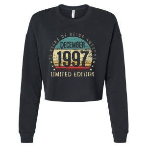 25 Year Old Gift December 1997 Limited Edition 25th Birthday Cropped Pullover Crew