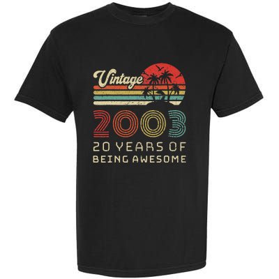 20 Year Old Birthday Vintage 2003 20th Birthday Garment-Dyed Heavyweight T-Shirt