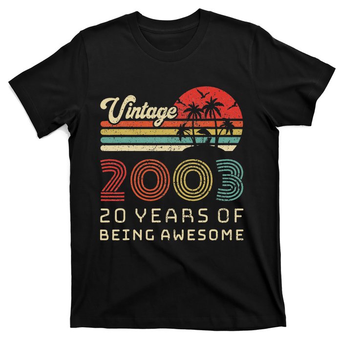 20 Year Old Birthday Vintage 2003 20th Birthday T-Shirt