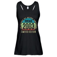 20 Year Old Gift Teen Vintage 2003 20th Birthday Ladies Essential Flowy Tank