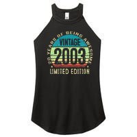 20 Year Old Gift Teen Vintage 2003 20th Birthday Women's Perfect Tri Rocker Tank