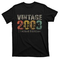 20 Year Old Gifts Vintage 2003 Limited Edition 20th Birthday T-Shirt