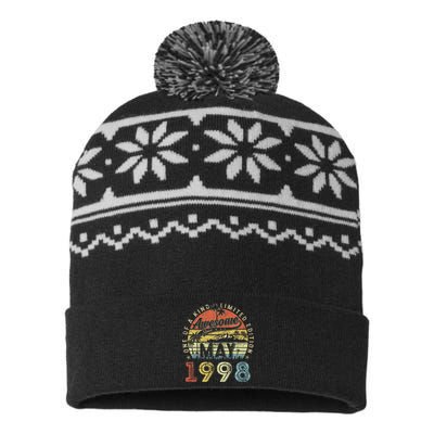 25 Year Old Awesome Since May 1998 25th Birthday USA-Made Snowflake Beanie