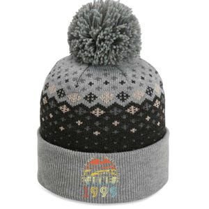 24 Year Old Awesome Since June 1999 24th Birthday The Baniff Cuffed Pom Beanie