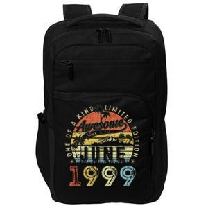 24 Year Old Awesome Since June 1999 24th Birthday Impact Tech Backpack