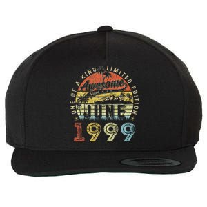 24 Year Old Awesome Since June 1999 24th Birthday Wool Snapback Cap