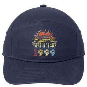 24 Year Old Awesome Since June 1999 24th Birthday 7-Panel Snapback Hat