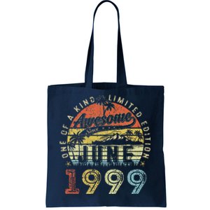 24 Year Old Awesome Since June 1999 24th Birthday Tote Bag