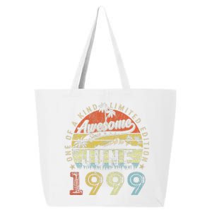 24 Year Old Awesome Since June 1999 24th Birthday 25L Jumbo Tote