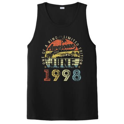 25 Year Old Awesome Since June 1998 25th Birthday PosiCharge Competitor Tank