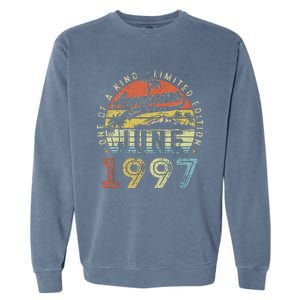 26 Year Old Awesome Since June 1997 26th Birthday Garment-Dyed Sweatshirt