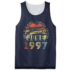 26 Year Old Awesome Since June 1997 26th Birthday Mesh Reversible Basketball Jersey Tank