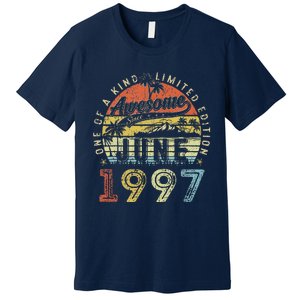 26 Year Old Awesome Since June 1997 26th Birthday Premium T-Shirt