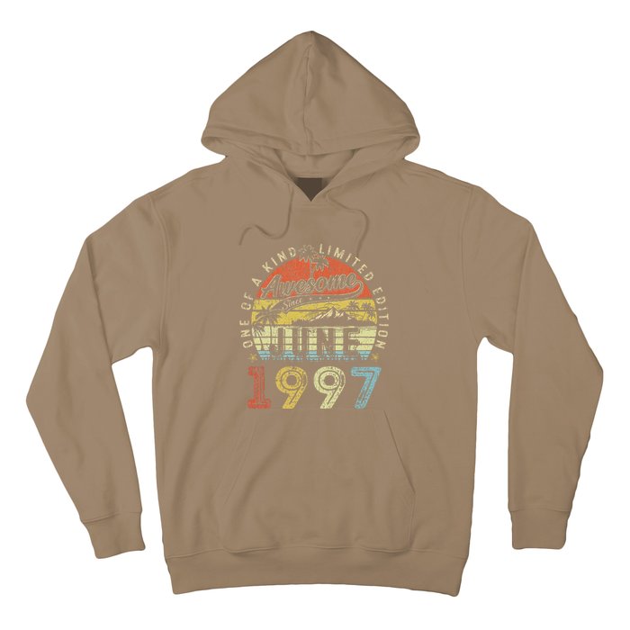 26 Year Old Awesome Since June 1997 26th Birthday Hoodie