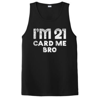 21 Year Old Card Me Funny 21st Birthday Gift Him Vegas PosiCharge Competitor Tank