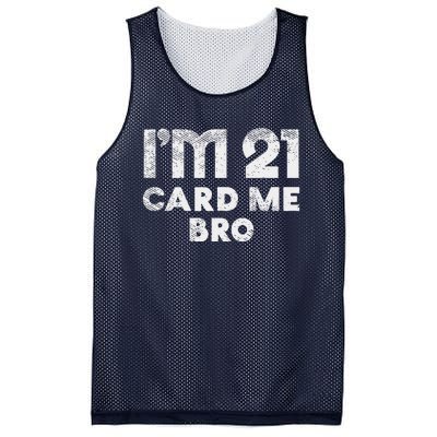 21 Year Old Card Me Funny 21st Birthday Gift Him Vegas Mesh Reversible Basketball Jersey Tank