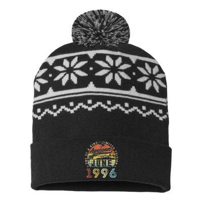 27 Year Old Awesome Since June 1996 27th Birthday USA-Made Snowflake Beanie