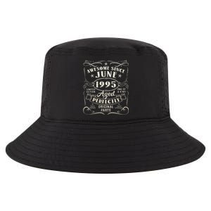 28 Year Old Awesome Since June 1995 28th Birthday Cool Comfort Performance Bucket Hat