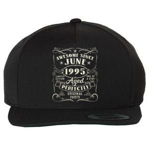 28 Year Old Awesome Since June 1995 28th Birthday Wool Snapback Cap