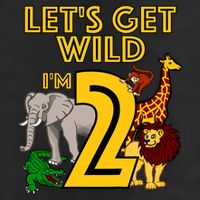 2 Year Old Zoo Birthday Safari Jungle Animal 2nd Gift 7 Panel Mesh Trucker Snapback Hat