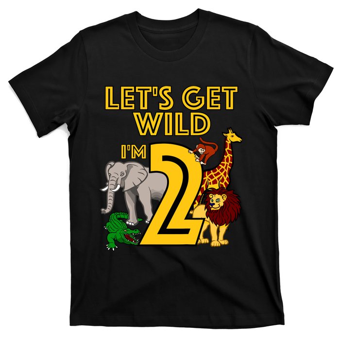 2 Year Old Zoo Birthday Safari Jungle Animal 2nd Gift T-Shirt