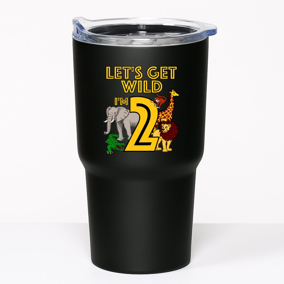 2 Year Old Zoo Birthday Safari Jungle Animal 2nd Gift Tumbler