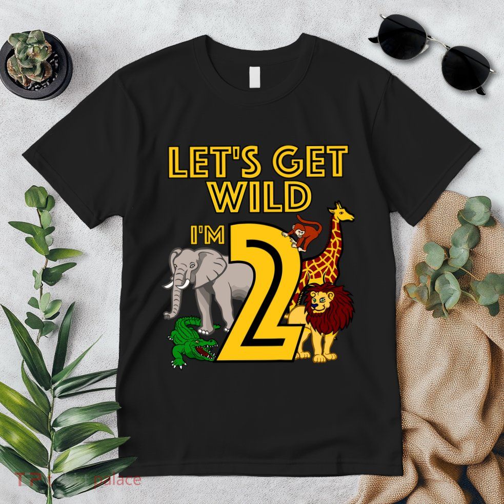 2 Year Old Zoo Birthday Safari Jungle Animal 2nd Gift Premium T-Shirt