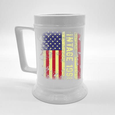 27 Year Old Gifts Vintage 1996 American Flag 27th Birthday Beer Stein