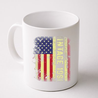 27 Year Old Gifts Vintage 1996 American Flag 27th Birthday Coffee Mug