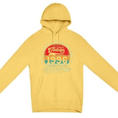 27 Year Old Gifts Vintage 1996 Limited Edition 27th Birthday Premium Pullover Hoodie