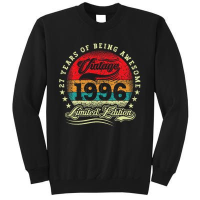 27 Year Old Gifts Vintage 1996 Limited Edition 27th Birthday Sweatshirt