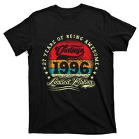 27 Year Old Gifts Vintage 1996 Limited Edition 27th Birthday T-Shirt