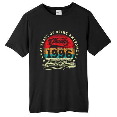 27 Year Old Gifts Vintage 1996 Limited Edition 27th Birthday Tall Fusion ChromaSoft Performance T-Shirt