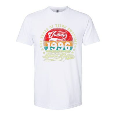 27 Year Old Gifts Vintage 1996 Limited Edition 27th Birthday Softstyle® CVC T-Shirt