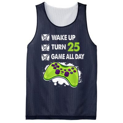 25 Year Old Gifts  Boy Gamer Birthday Party 25th Birthday Mesh Reversible Basketball Jersey Tank