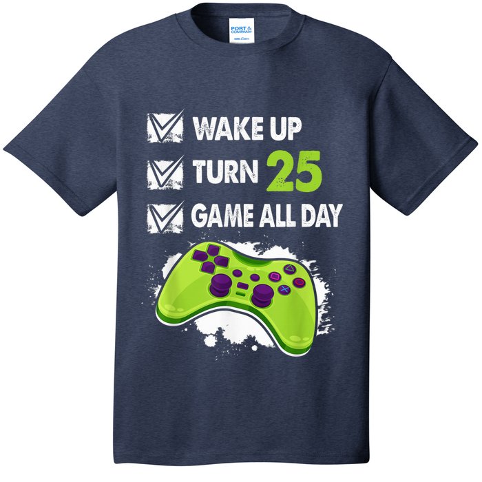 25 Year Old Gifts  Boy Gamer Birthday Party 25th Birthday T-Shirt