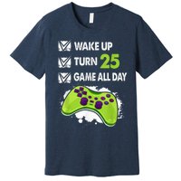 25 Year Old Gifts  Boy Gamer Birthday Party 25th Birthday Premium T-Shirt