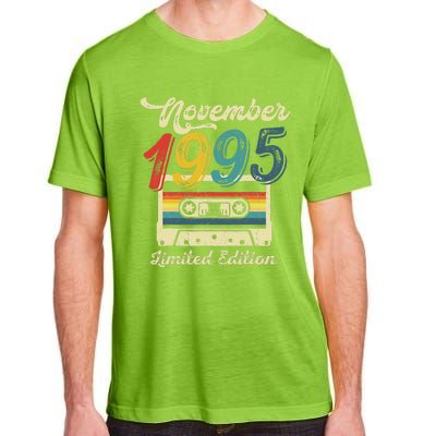 27 Years Old Gift Retro November 1995 Cassette 27th Birthday Adult ChromaSoft Performance T-Shirt