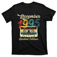 27 Years Old Gift Retro November 1995 Cassette 27th Birthday T-Shirt