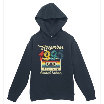 27 Years Old Gift Retro November 1995 Cassette 27th Birthday Urban Pullover Hoodie