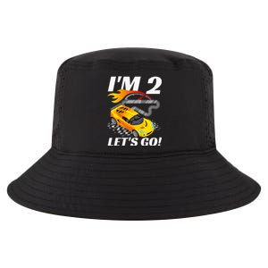 2 Year Old 2nd Racing Racecar Birthday Party Cool Comfort Performance Bucket Hat