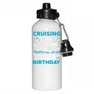 28 Year Old Birthday Cruising Into My 28Th Birthday Cruise Cute Gift Aluminum Water Bottle